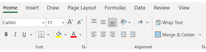 آموزش Excel: فونت و ترازبندی